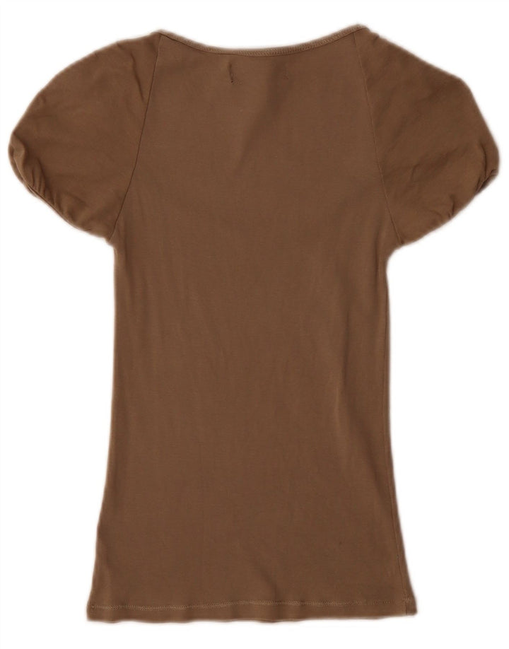 Женская блузка Zara Top UK 8, маленькая, серая