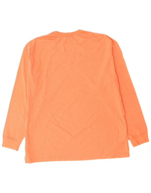 Мужской топ свободного кроя NIKE с длинным рукавом XL, розовый хлопок