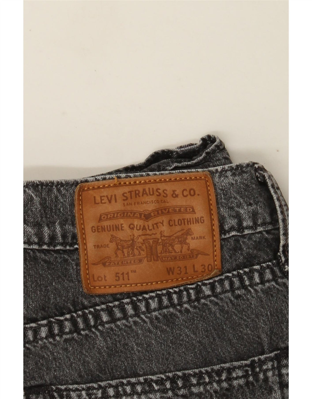 Мужские джинсы Levi's 511 Slim W31 L30 Серые хлопковые