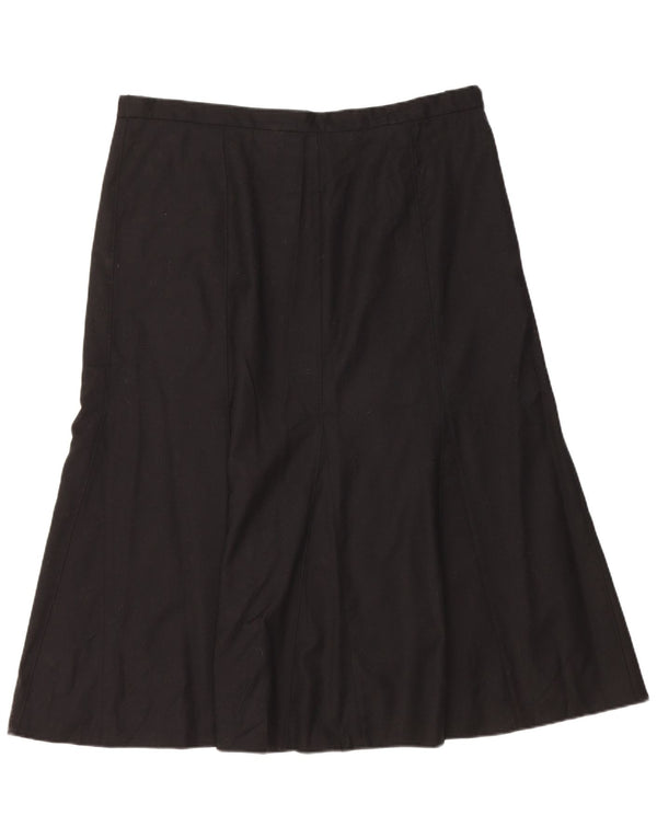Orvis Womens Trumpet Skirt US 18 2XL W38 Black Wool