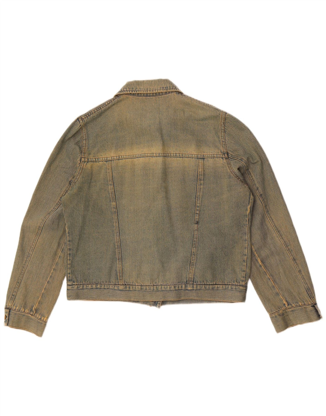 Винтажная женская джинсовая куртка UK 16, большая синяя