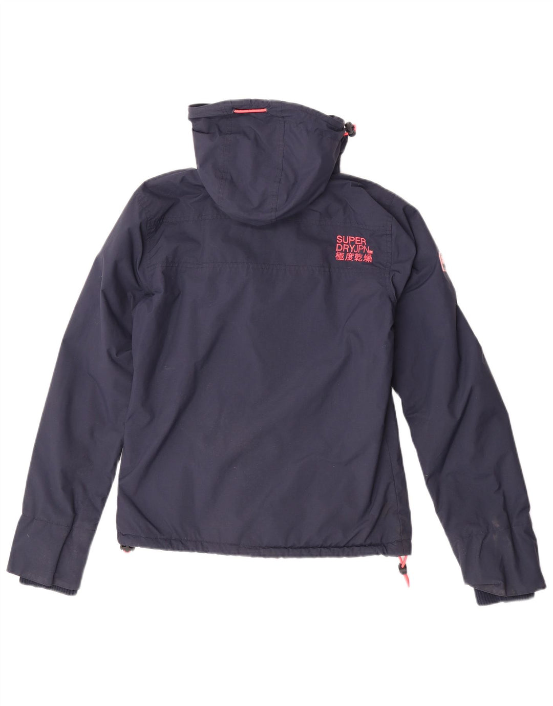 Женская ветровка с графическим рисунком Superdry UK 10, маленькая, темно-синяя