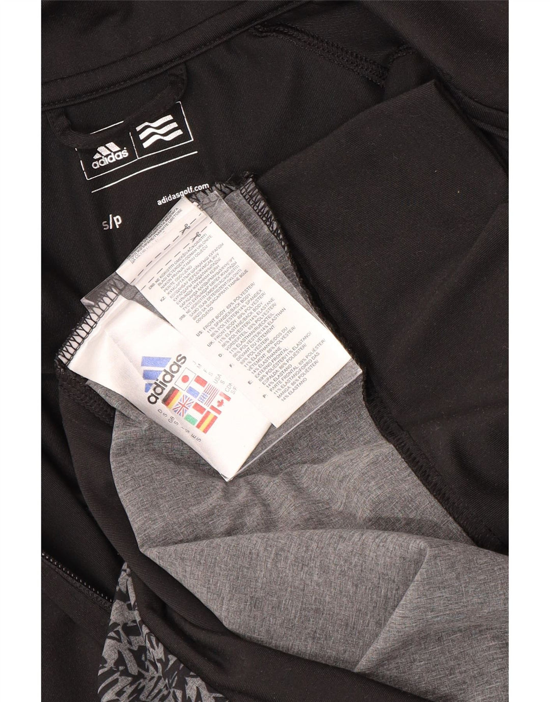 Женский спортивный костюм ADIDAS, верхняя куртка UK 10, маленький черный полиэстер с цветными блоками