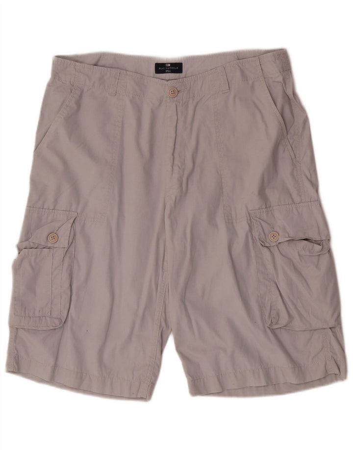 Мужские шорты-карго Marks & Spencer Blue Harbour W36, большие, серые, хлопковые