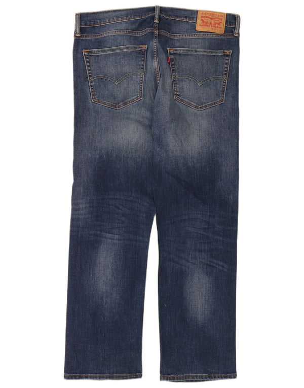 Мужские прямые джинсы Levi's 504 W36 L30 синие, хлопок
