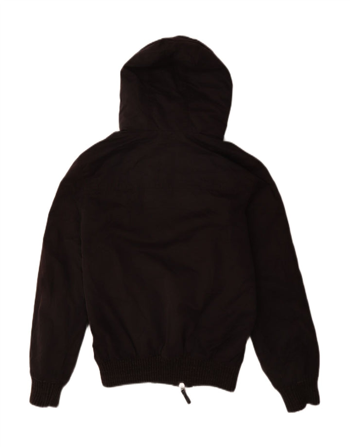 Мужская куртка-бомбер Superdry с капюшоном UK 36, маленький черный полиэстер