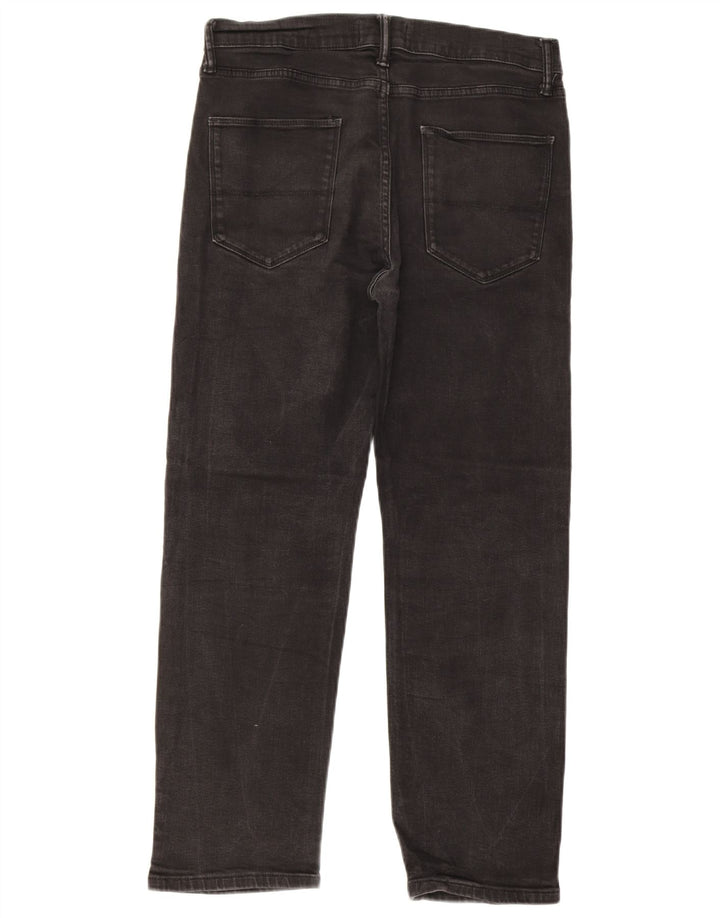 Мужские прямые джинсы Marks & Spencer W32 L29, черный хлопок