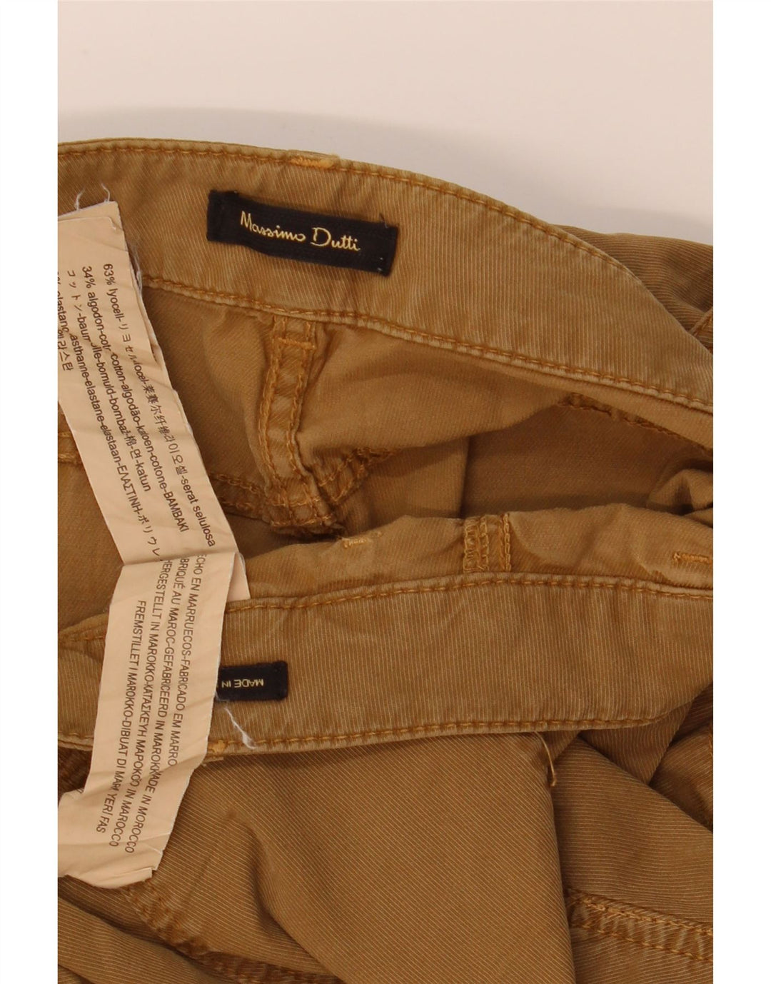 Massimo Dutti Женские узкие брюки-карго EU 38 Small W28 L31 Коричневые лиоцелловые брюки