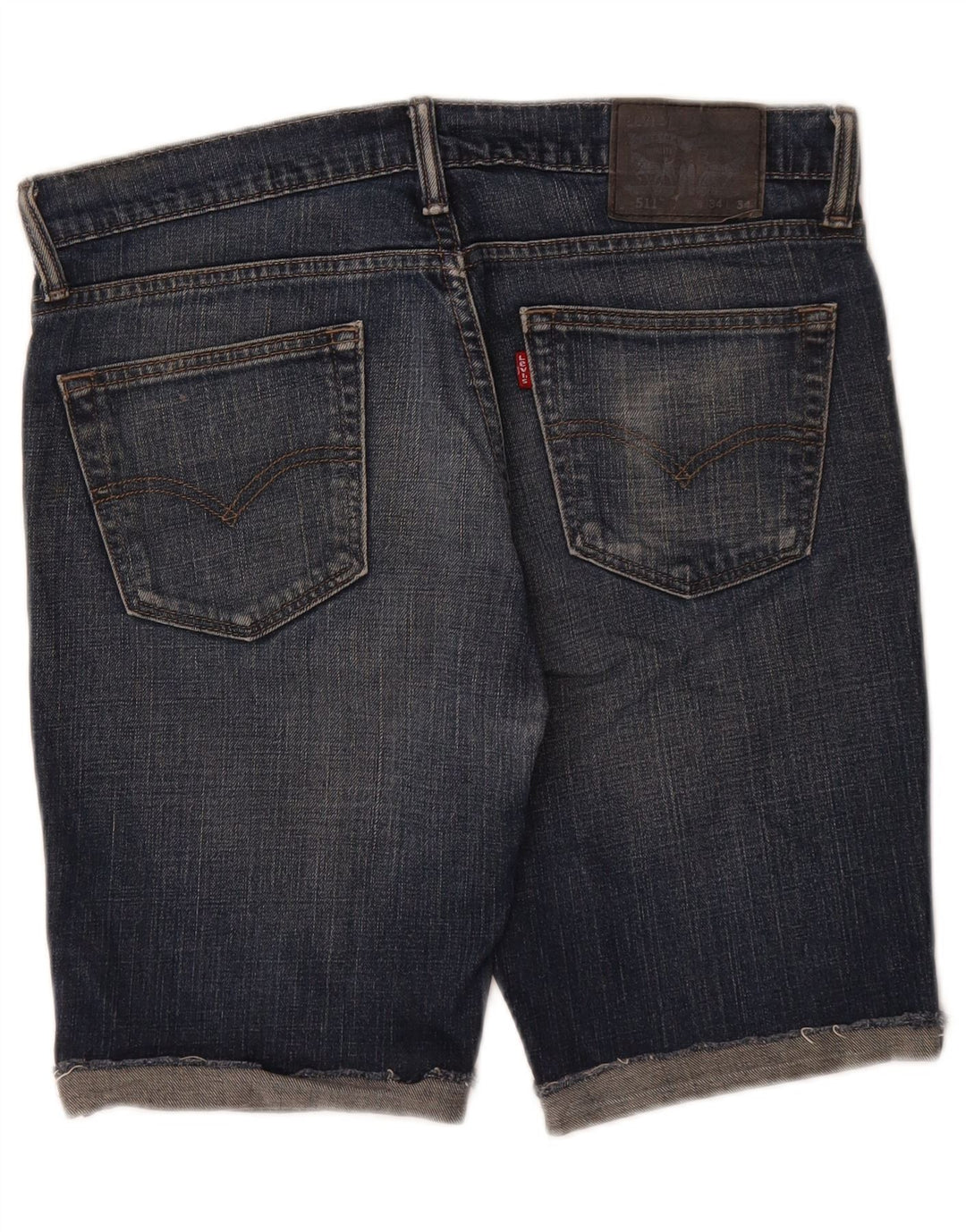 Мужские джинсовые шорты Levi's 511 W34, большие темно-синие, хлопок