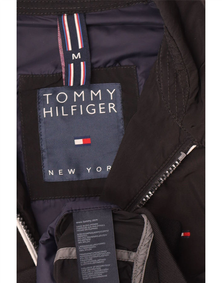 Мужская куртка-бомбер Tommy Hilfiger UK 38, средний черный, полиэстер