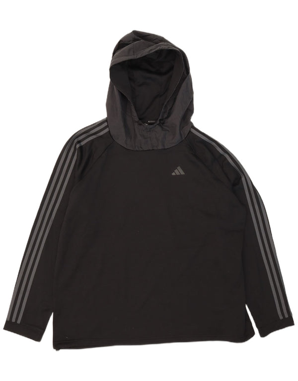 Мужской джемпер с капюшоном Adidas Aeroready 2XL, черный полиэстер