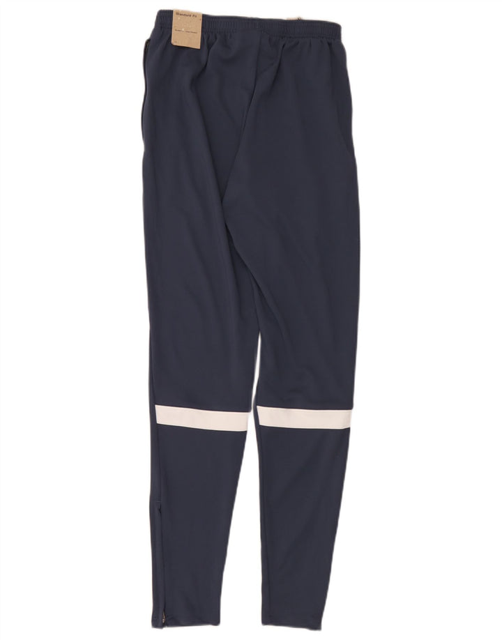 Мужские спортивные брюки Nike Dri Fit, маленькие темно-синие, полиэстер с цветными блоками