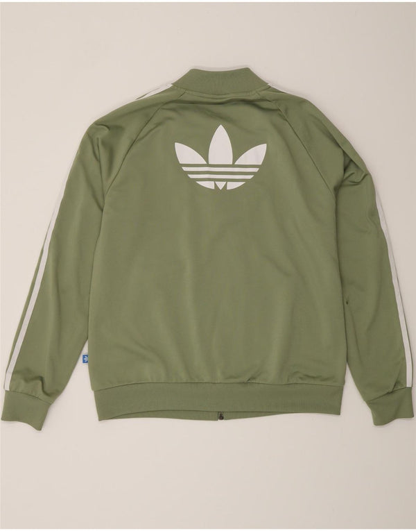 Женский спортивный костюм Adidas с графическим рисунком UK 16, большой зеленый полиэстер