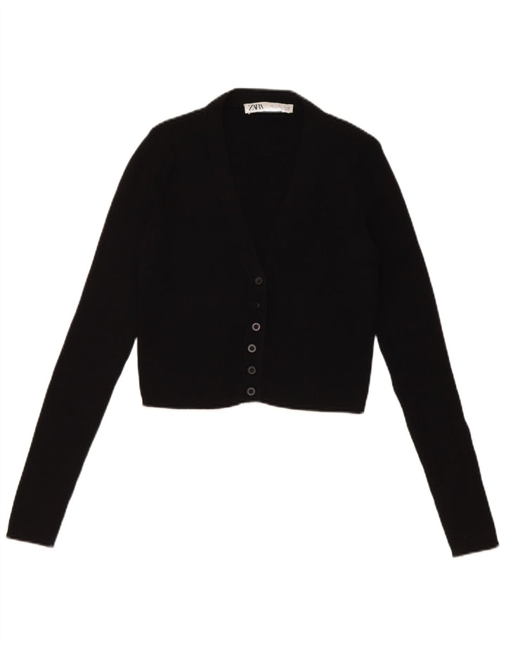 Женский укороченный кардиган Zara UK 8, маленький черный
