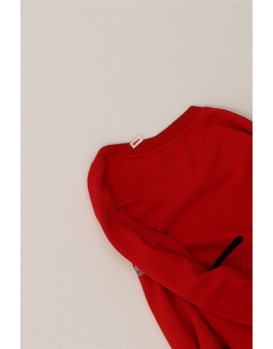 ADIDAS Mens Graphic Sweatshirt Jumper Small Red Cotton Vintage Adidas and Second-Hand Adidas from Messina Hembry 