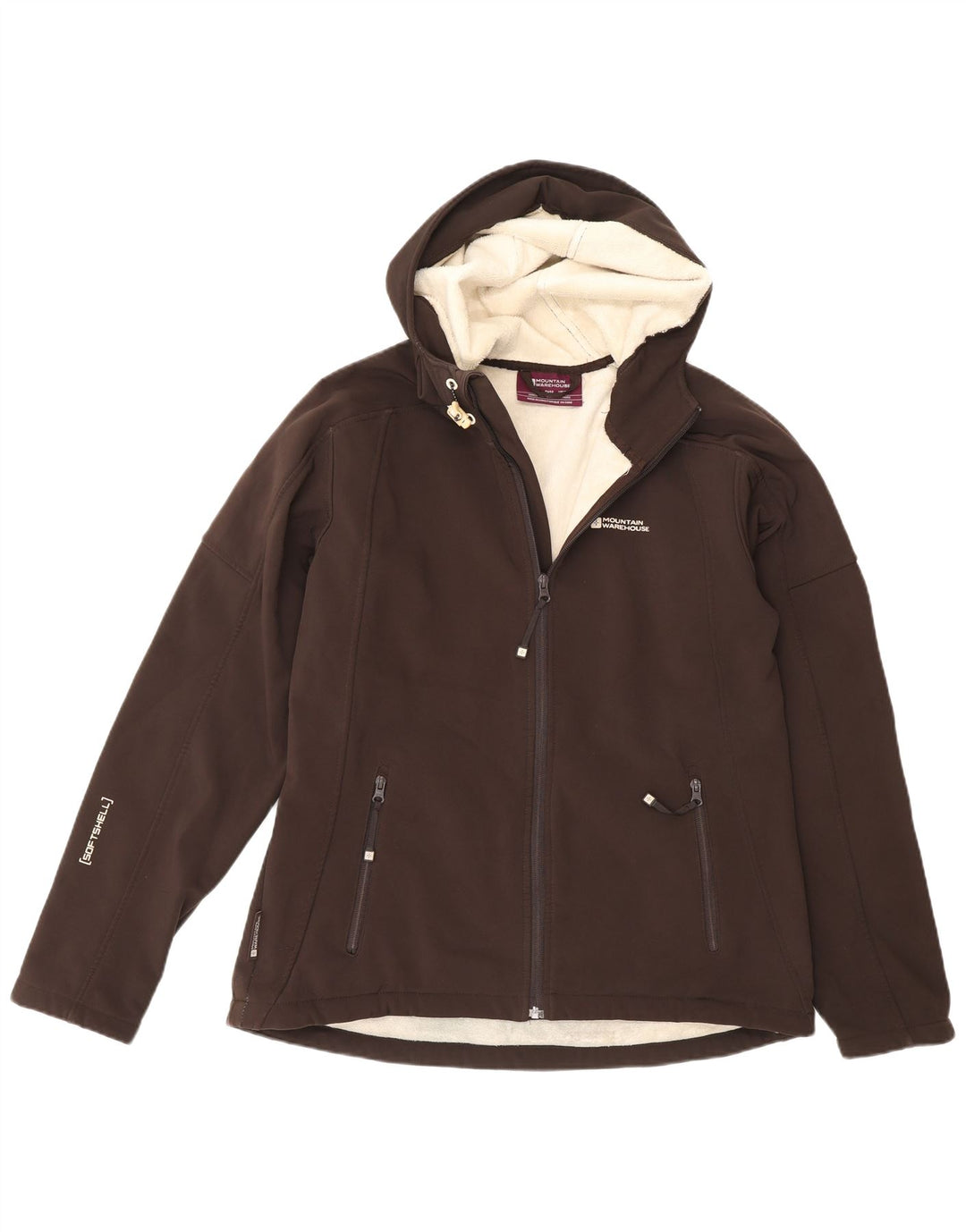 Женская ветровка с капюшоном Mountain Warehouse UK 14, большая коричневая