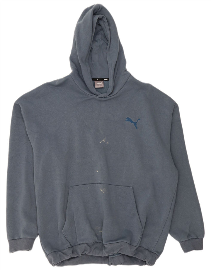 Мужской джемпер с капюшоном PUMA XL, синий хлопок