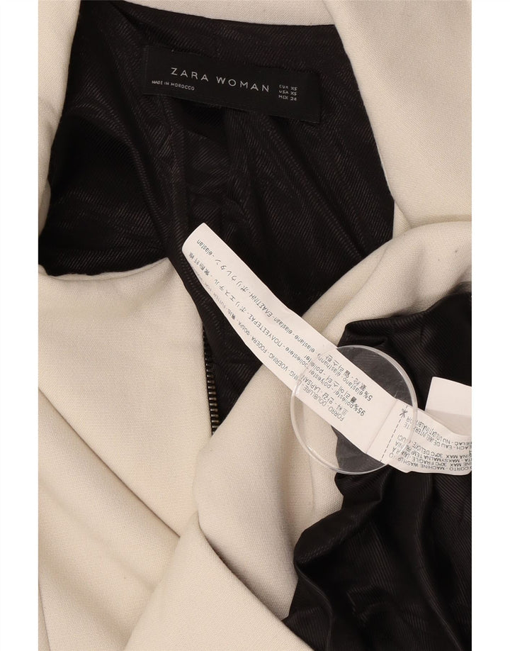 Женское пальто Zara UK 6 XS Off White из полиэстера