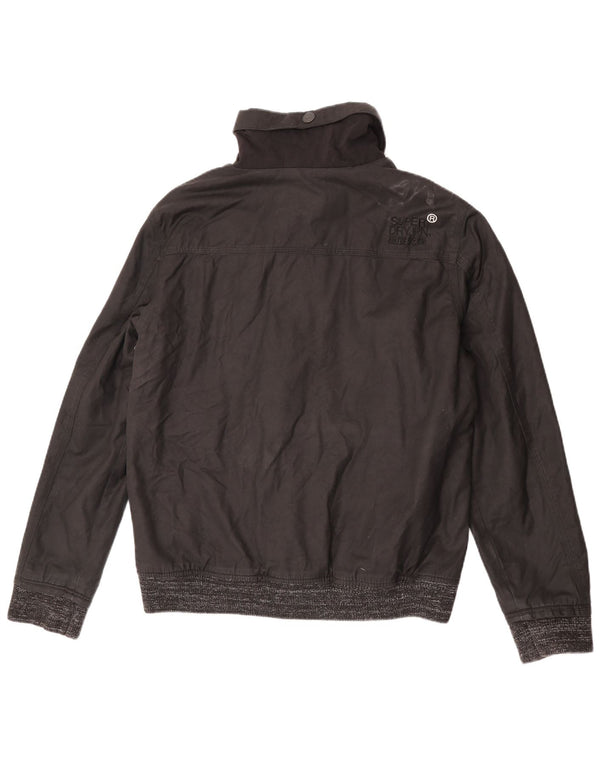 Мужская куртка-бомбер Superdry The Windbomber UK 44 2XL, черный хлопок