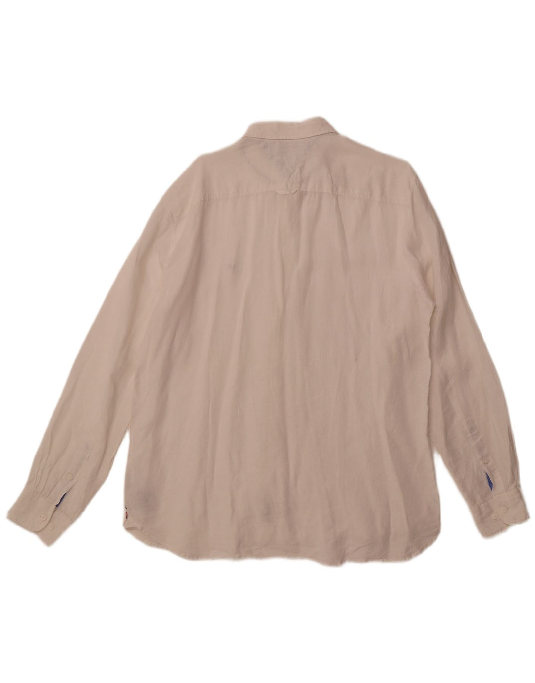 Мужская рубашка обычного кроя Tommy Hilfiger XL, белая льняная