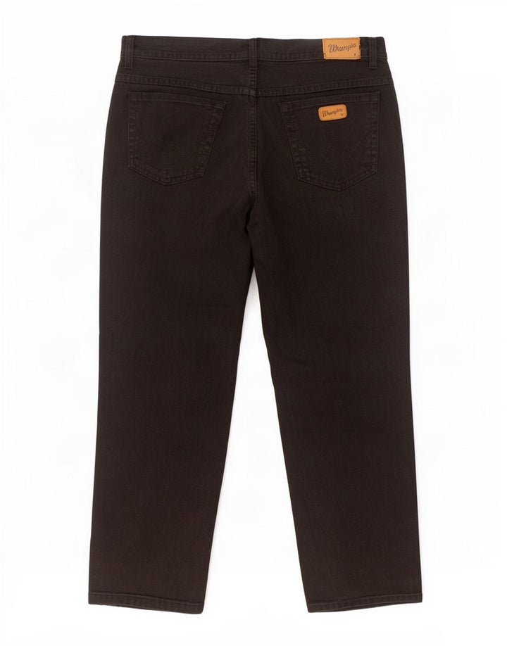 Мужские прямые джинсы Wrangler W38 L29, черный хлопок