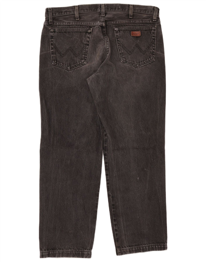 Мужские прямые джинсы WRANGLER Indiana W36 L28, черный хлопок