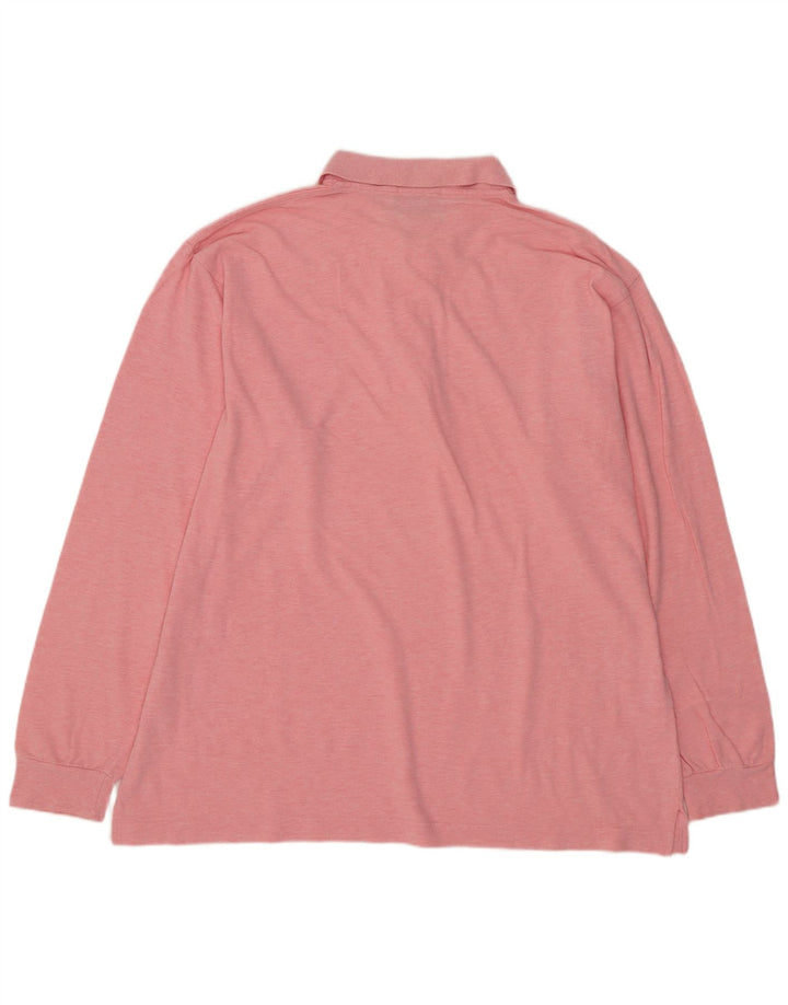 Мужская рубашка-поло с длинным рукавом SERGIO TACCHINI EU 52, большая розовая