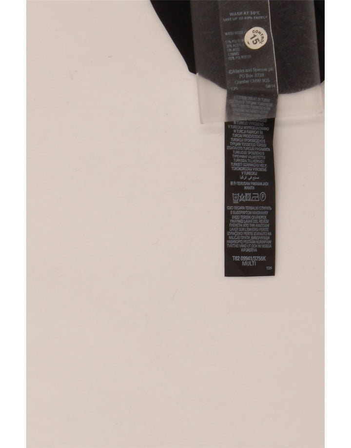 Женское платье трапециевидной формы Marks & Spencer UK 8, маленькое разноцветное полиэстер