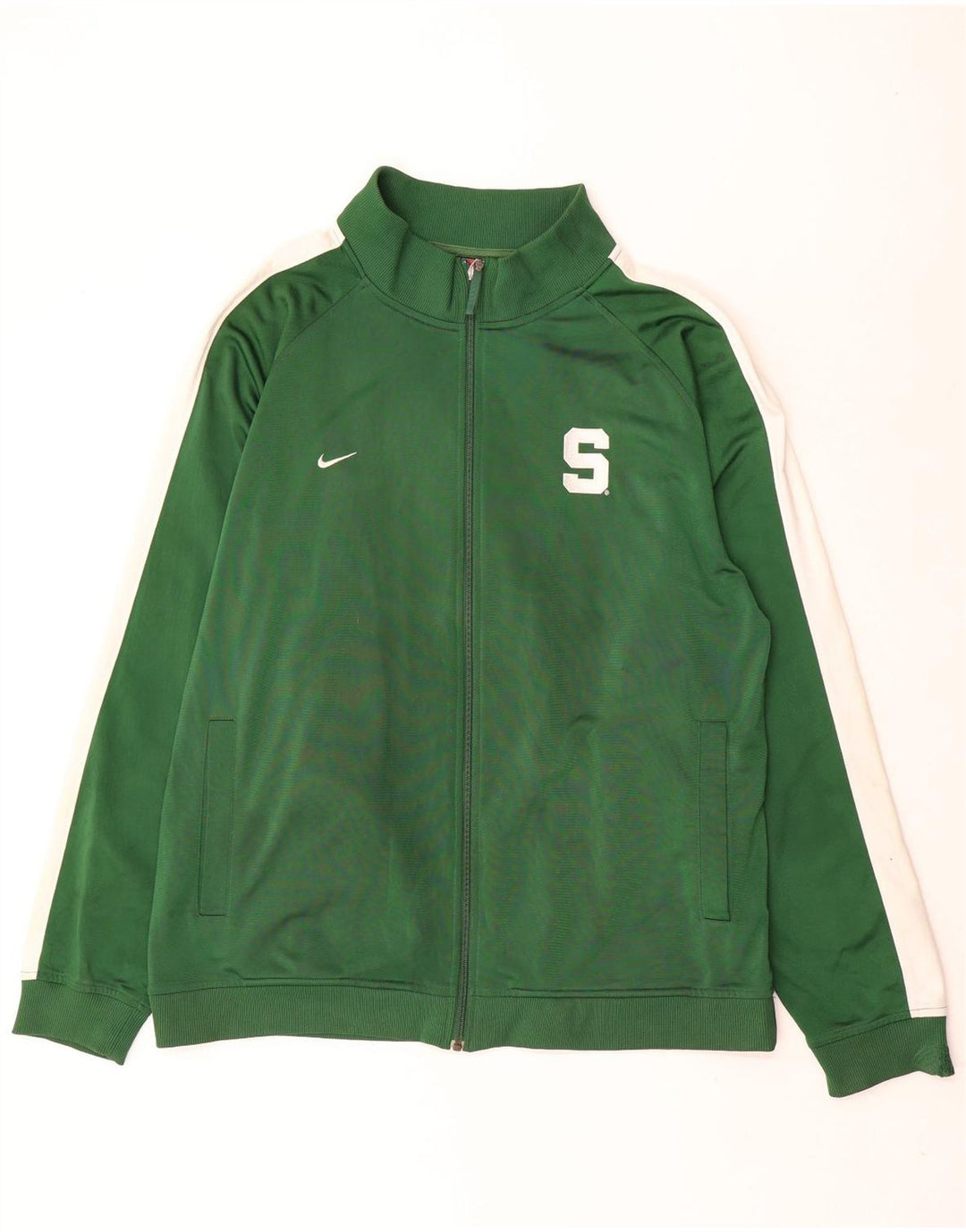 Мужской спортивный костюм Nike Top Jacket 2XL Зеленый полиэстер с цветными блоками