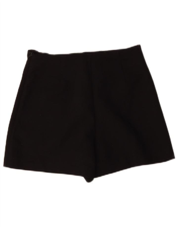 Zara Женские повседневные шорты W26, черные, полиэстер, маленькие