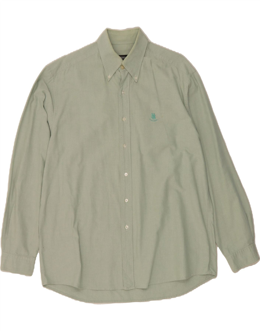 HUGO BOSS Mens Shirt Large Green Vintage Hugo Boss and Second-Hand Hugo Boss from Messina Hembry 