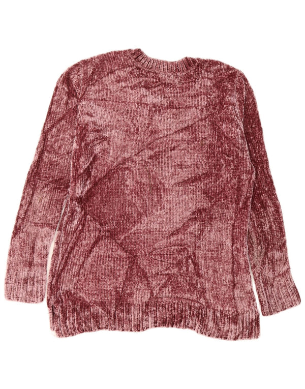 Женский джемпер с v-образным вырезом ORVIS UK 14, средний темно-бордовый полиэстер