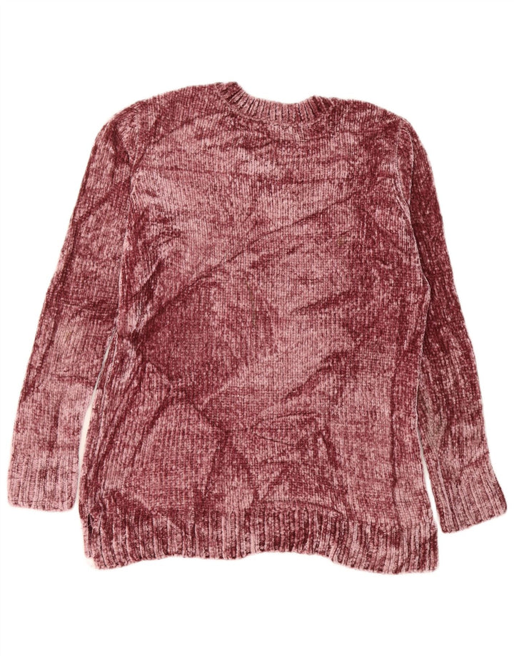 Женский джемпер с v-образным вырезом ORVIS UK 14, средний темно-бордовый полиэстер