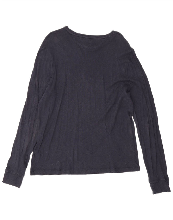 Мужской топ J. Crew с длинным рукавом XL, темно-синий, хлопок