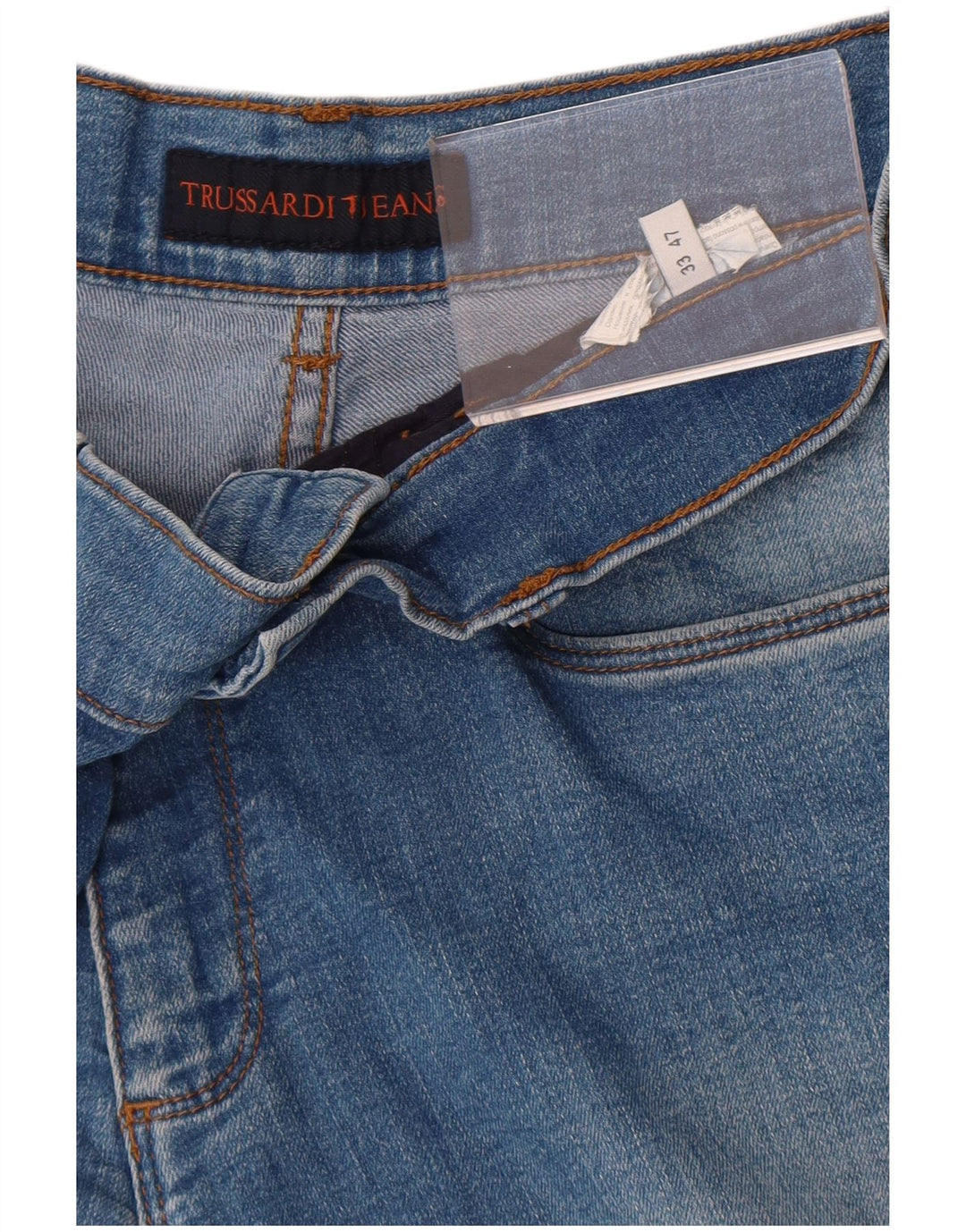 Мужские прямые джинсы Trussardi W33 L31 синие