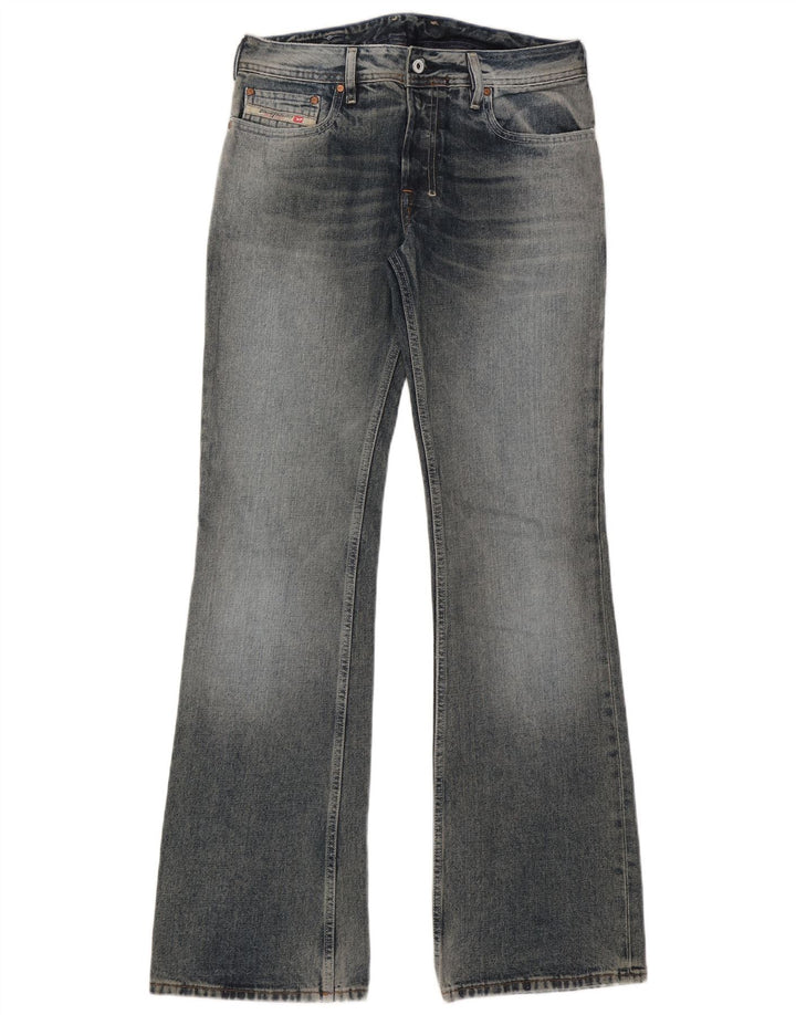 Женские расклешенные джинсы Diesel W30 L34, синий хлопок