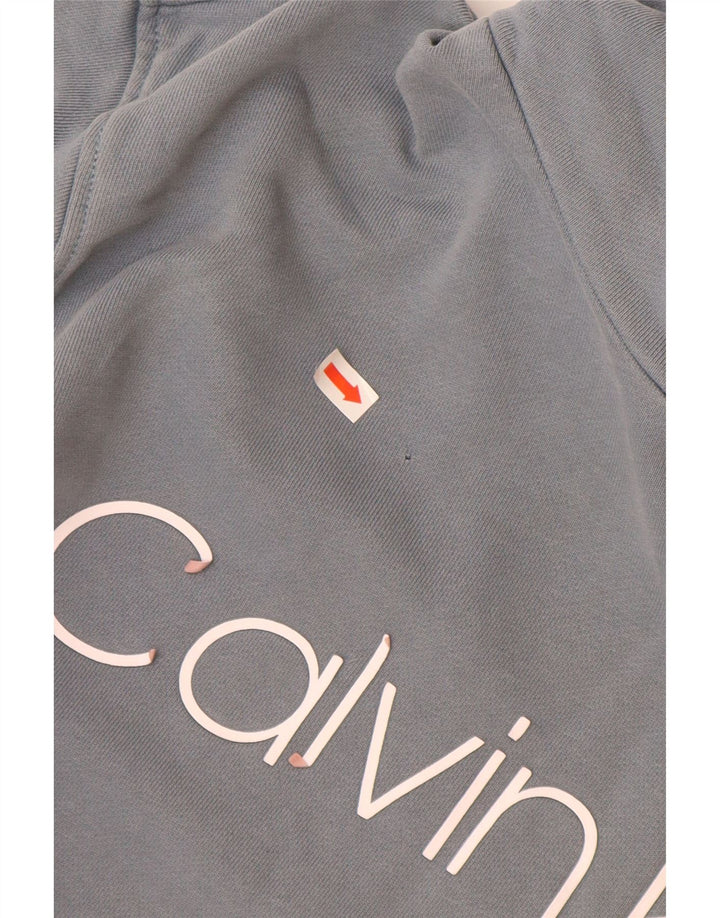 Мужской джемпер с капюшоном CALVIN KLEIN, маленький синий