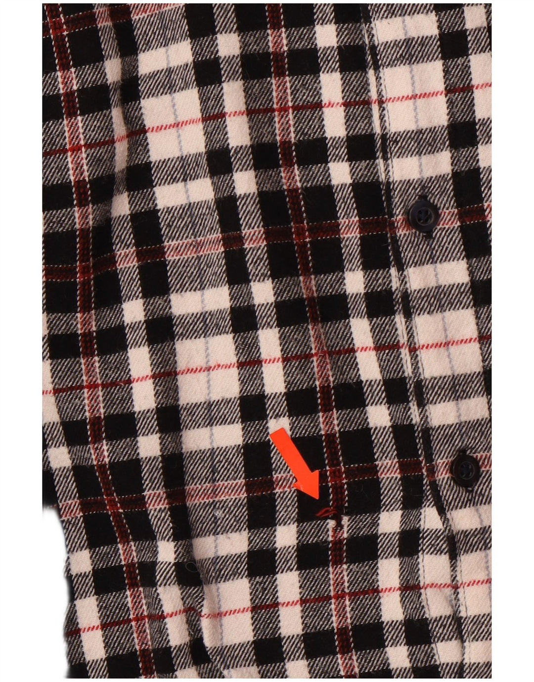 Jack Wills Мужская фланелевая рубашка классического кроя в клетку XL, черный хлопок в клетку