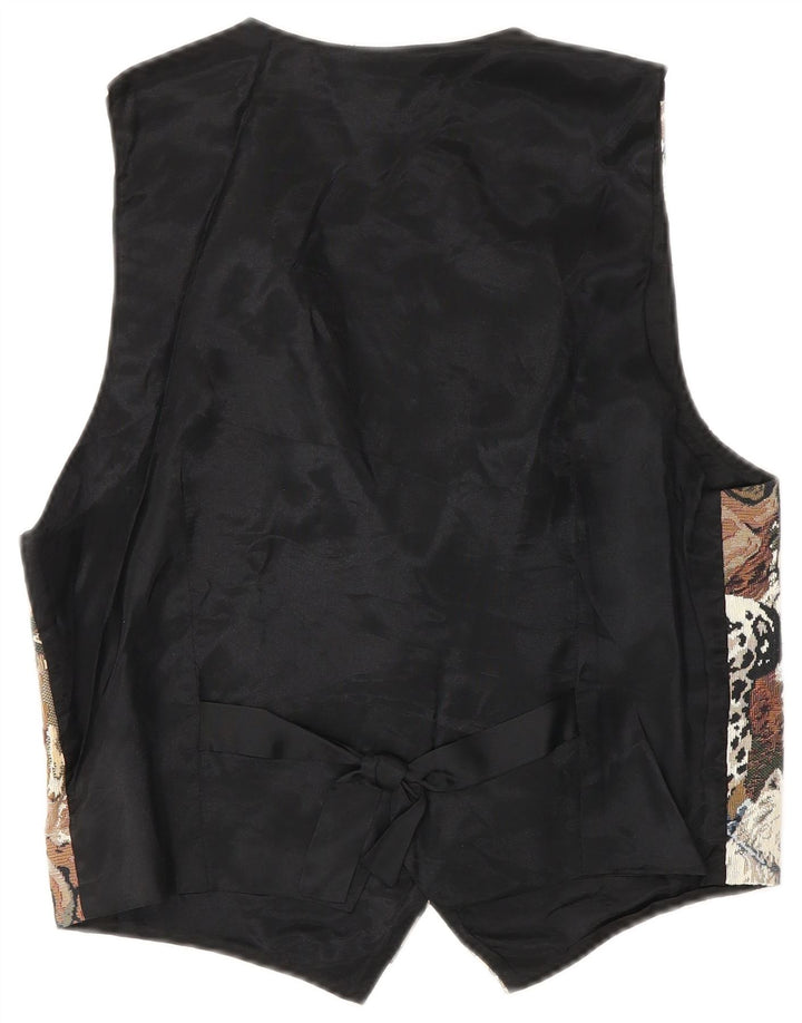 Женский жилет ORVIS UK 14, средний размер, разноцветный хлопок с животным принтом