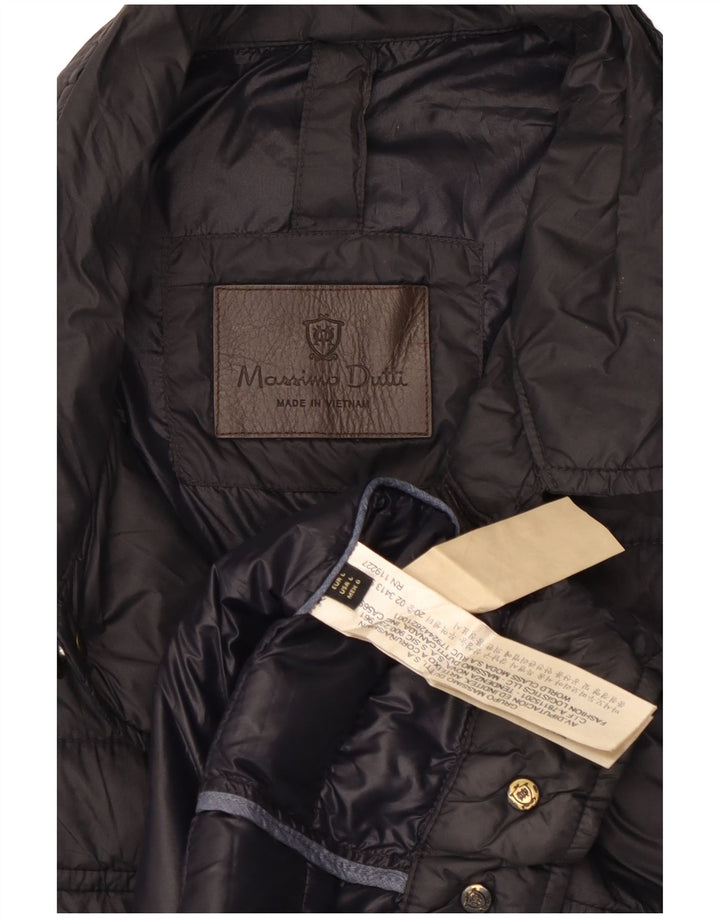 Мужская стеганая куртка MASSIMO DUTTI UK 40, большая черная, полиэстер