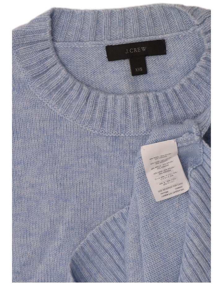 Женский джемпер с круглым вырезом J. Crew, Великобритания 2 2XS, синяя шерсть