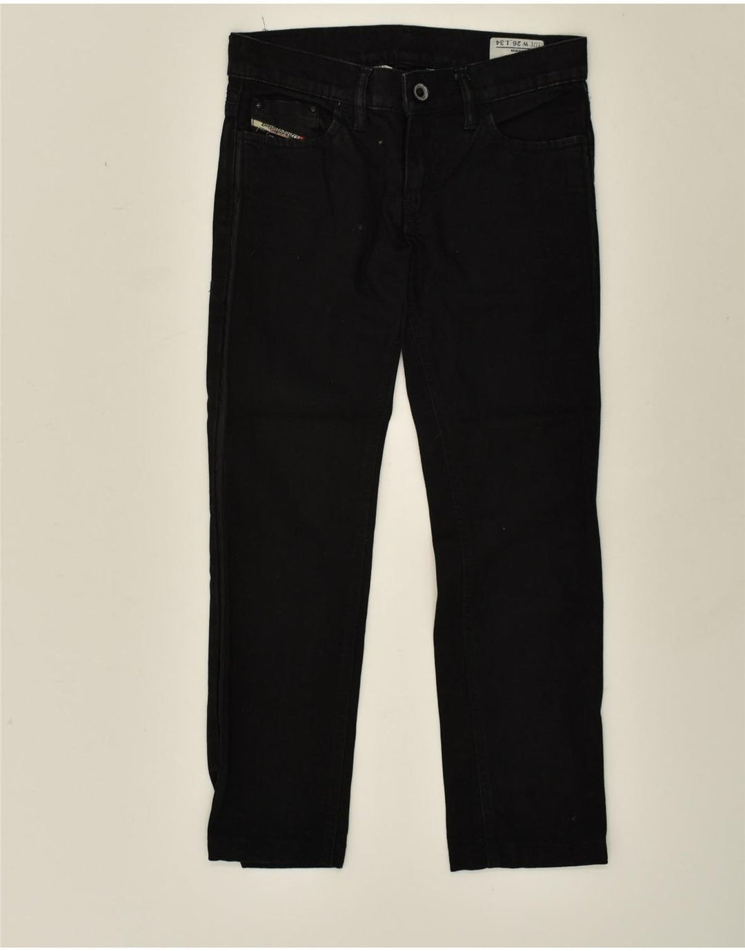 DIESEL Womens Liv Straight Jeans W26 L25  Black Cotton | Vintage Diesel | Thrift | Second-Hand Diesel | Used Clothing | Messina Hembry 