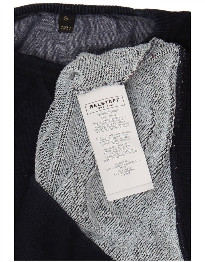 Мужской свитшот с рисунком Belstaff, маленький, темно-синий, хлопковый