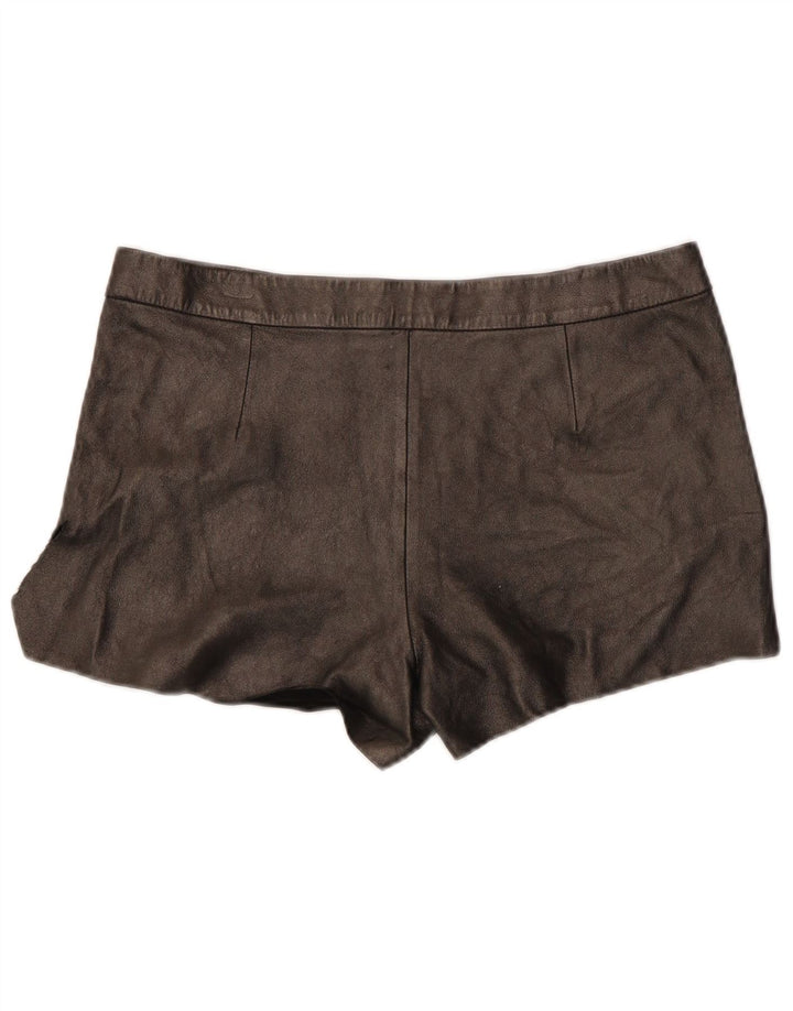 Женские кожаные шорты All Saints W29, средние, черные