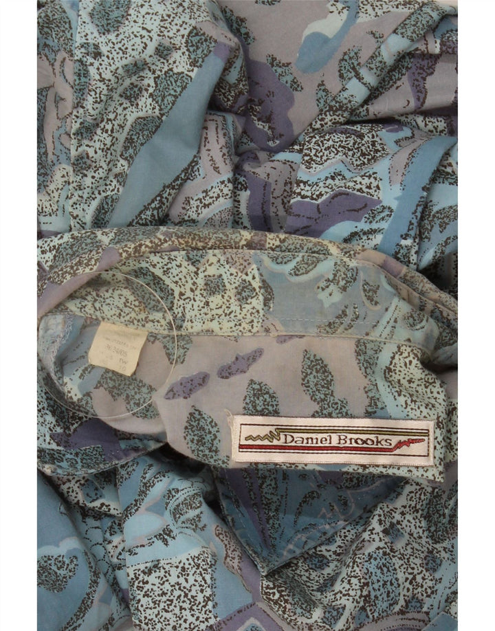 Мужская рубашка Daniel Brooks, средний синий хлопок с узором пейсли