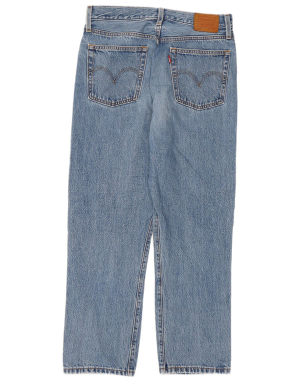 Женские прямые джинсы Levi's 501 W28 L26 синие, хлопок