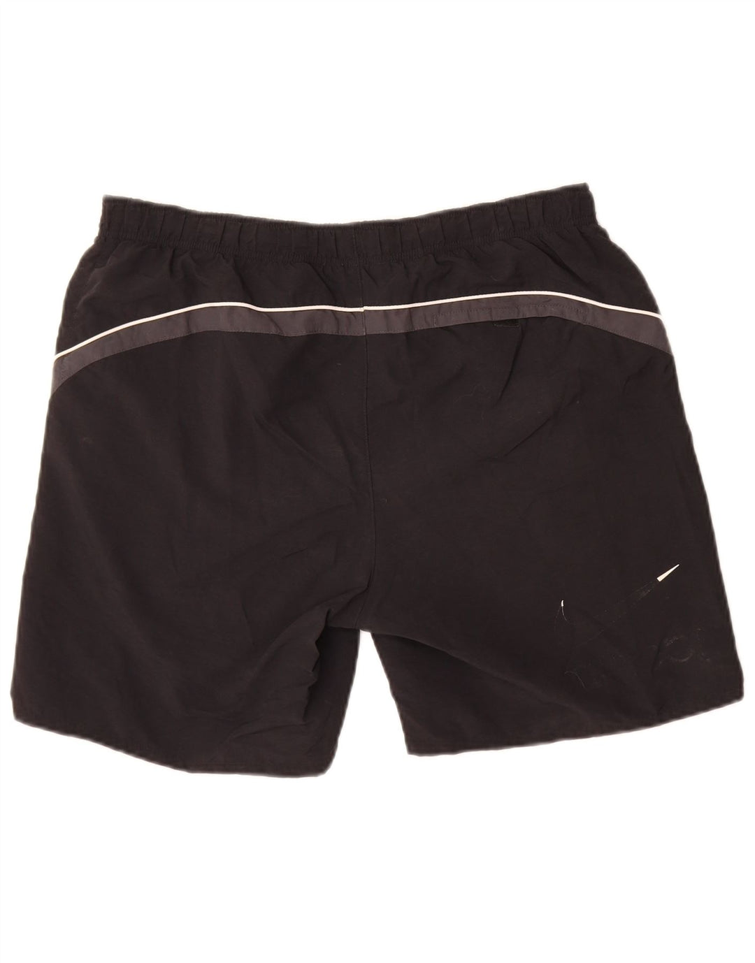 Мужские спортивные шорты Nike, средние черные нейлоновые с цветными блоками