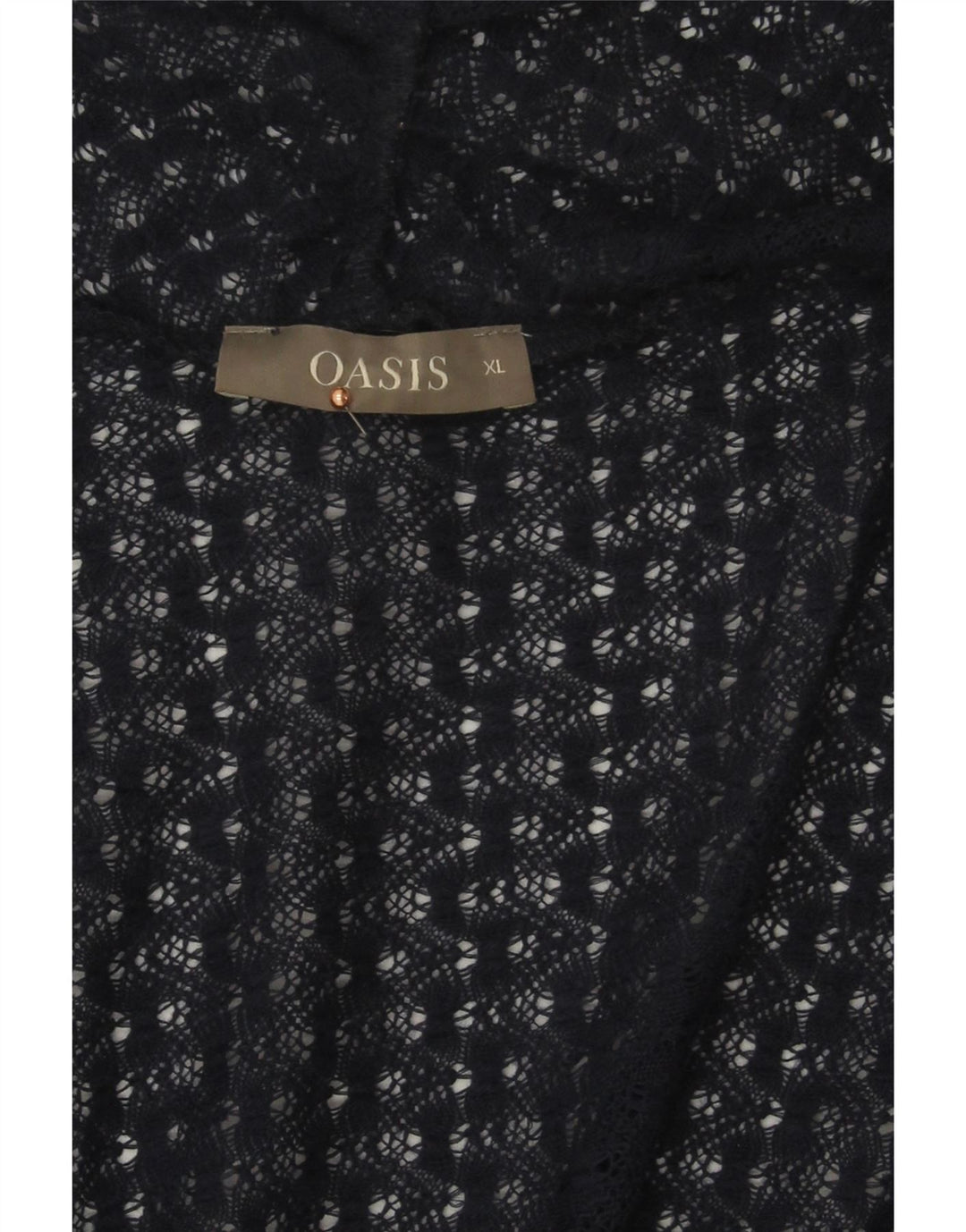 OASIS Womens Oversized Open Cardigan Sweater UK 18 XL Navy Blue Polyester Vintage Oasis and Second-Hand Oasis from Messina Hembry 