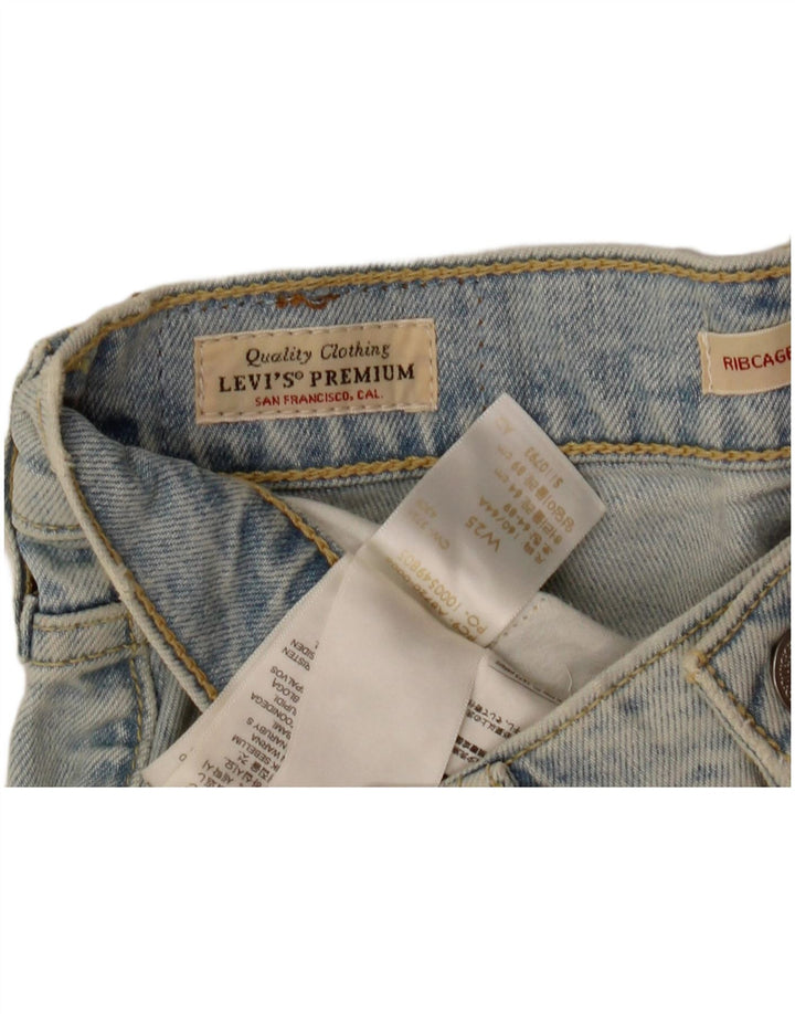 Женские джинсовые шорты-бермуды Levi's Ribcage W25 XS, синие, хлопок