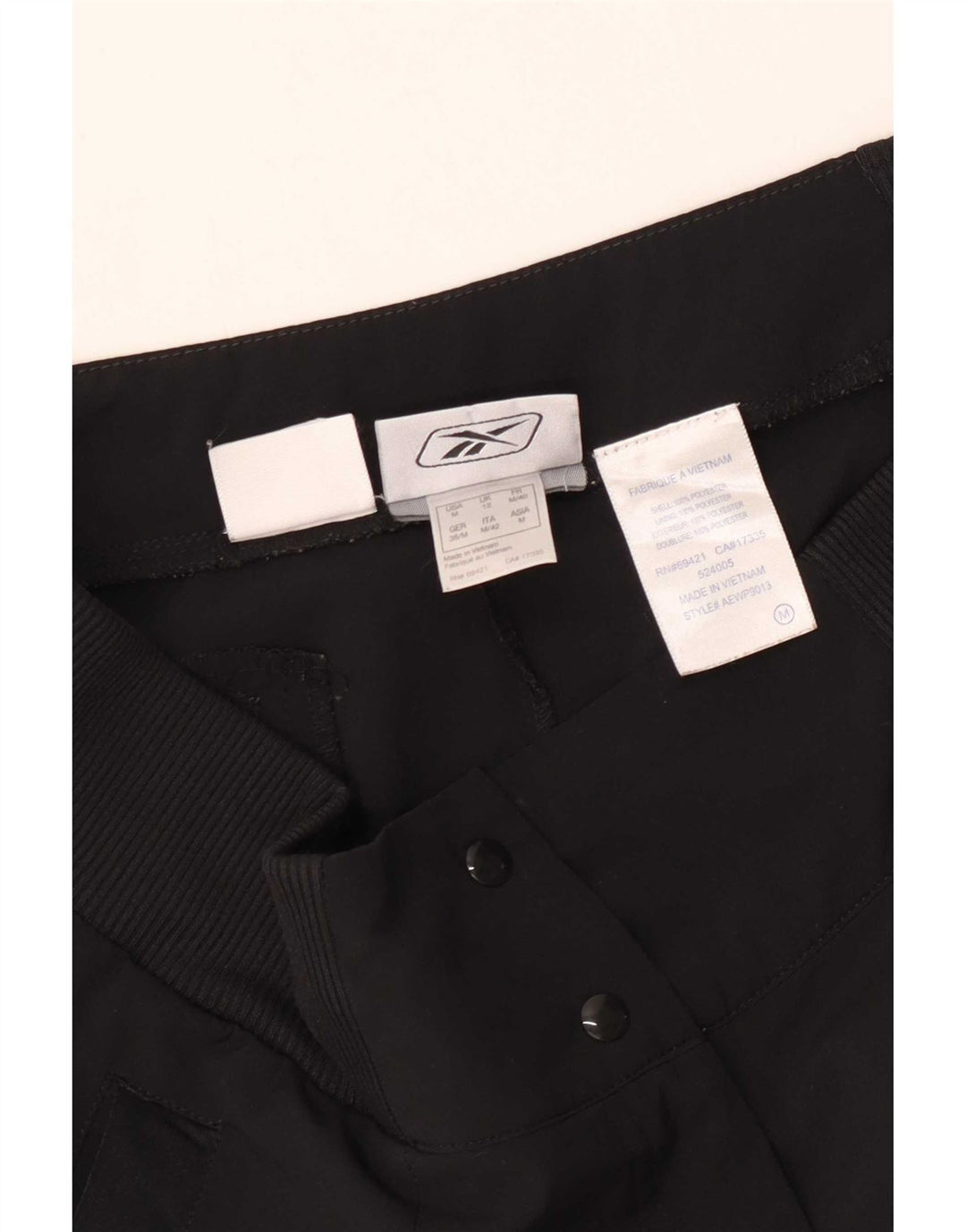 Женские шорты-бермуды Reebok UK 12 Medium W30, черные, полиэстер